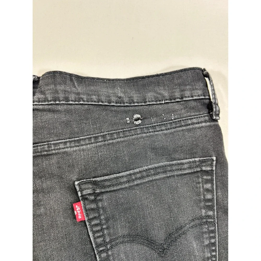 Levis 511 Slim Fit Jeans Mens 34x32 Black Faded Denim Stretch